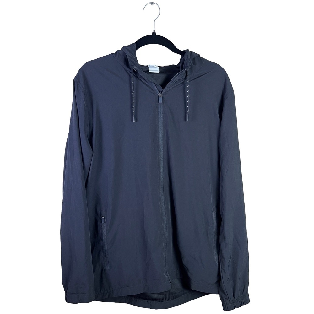 Voyager Lightweight Windbreaker Jacket Men Medium Black Techwear